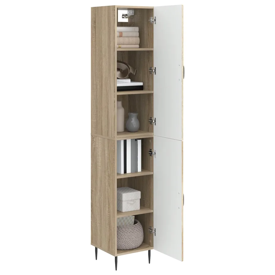 Ensemble de Meubles 2 pcs Chêne Sonoma 33 x 34,5 x 89,5 cm - 3