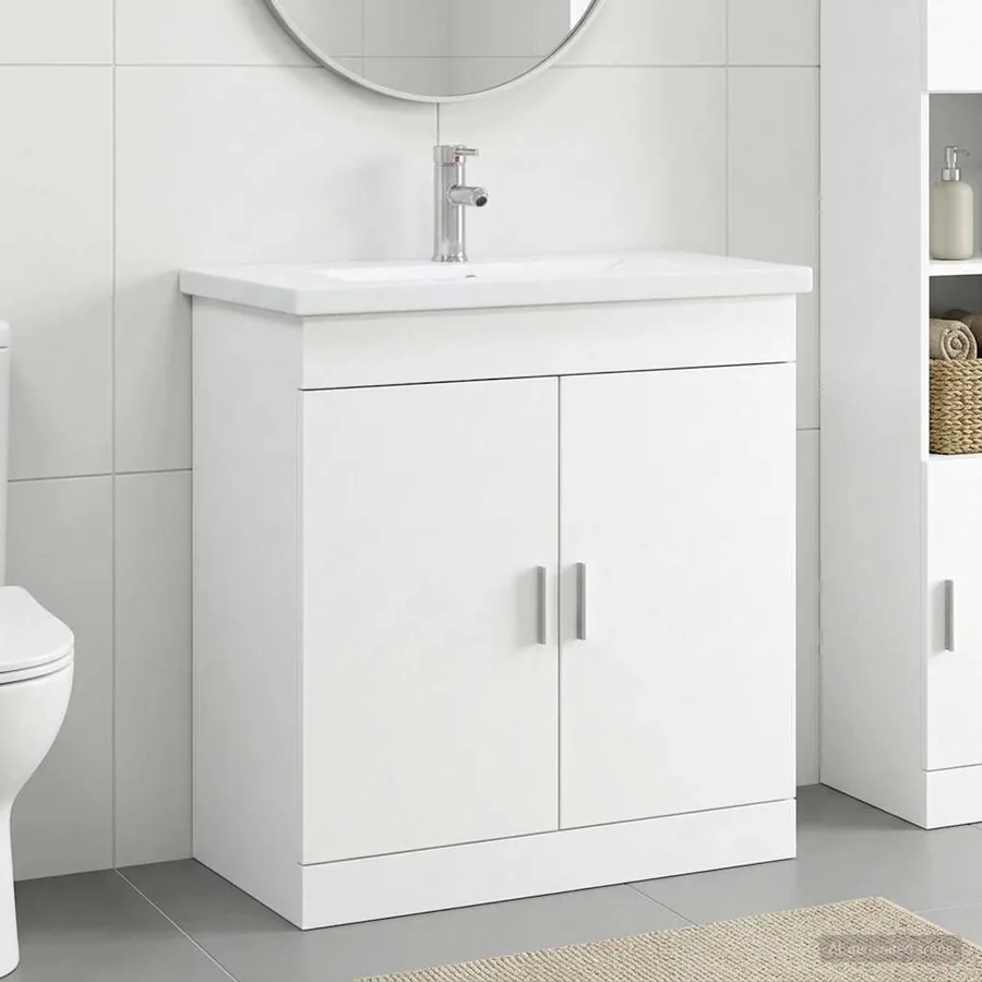 Ensemble de mobilier de salle de bain Blanc 81 x 40 x 84,5 cm