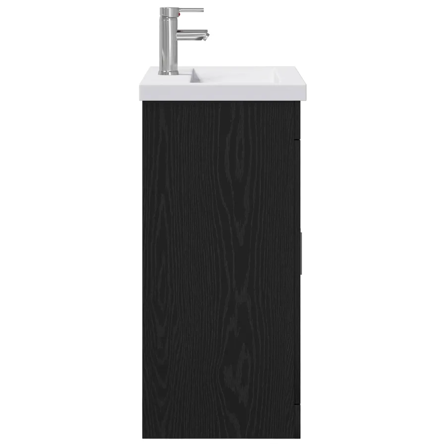 Ensemble de mobilier de salle de bain Chêne noir - 6