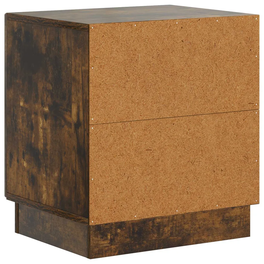 Table de chevet Chêne fumé 43 x 34,5 x 47 cm Bois d'ingénierie - 7