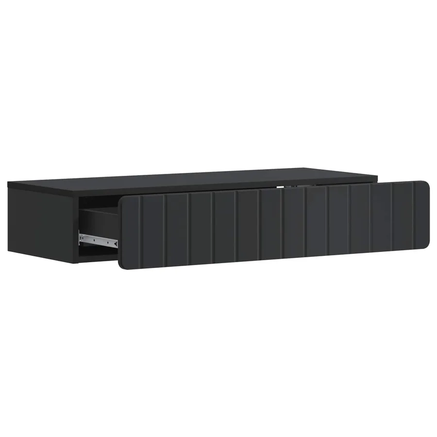 Table d'appoint murale Noir 87,5 x 34,5 x 17 cm - 4