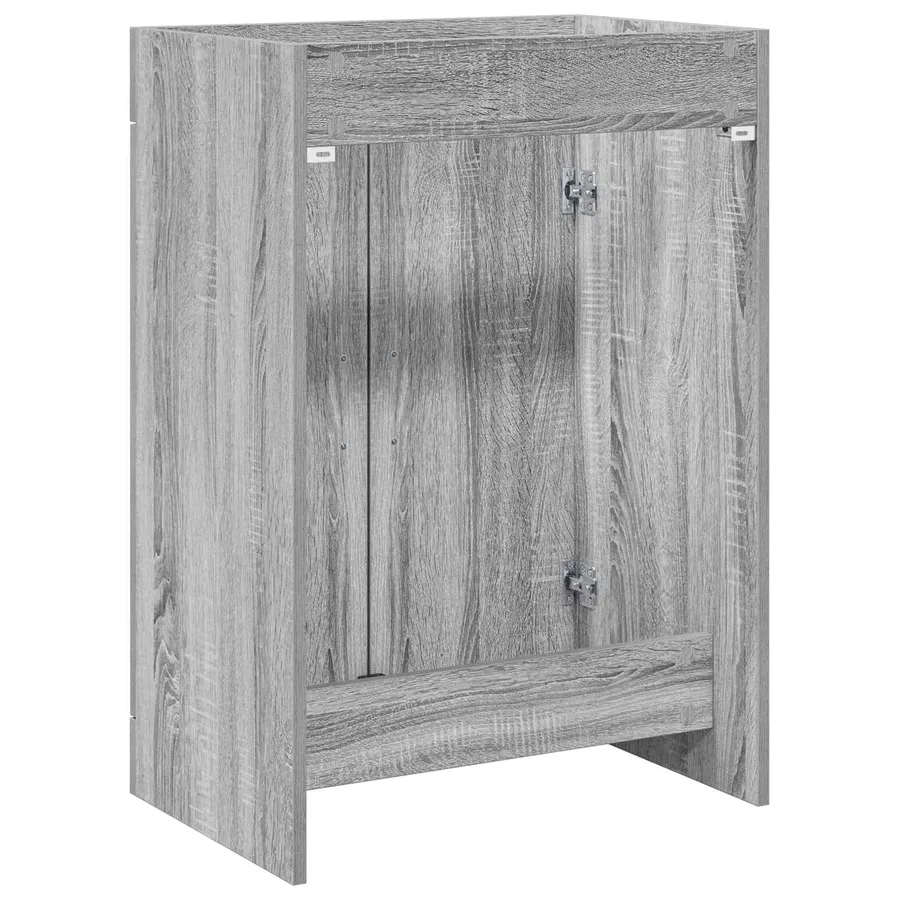 Meuble sous lavabo de salle de bain Sonoma gris - 6