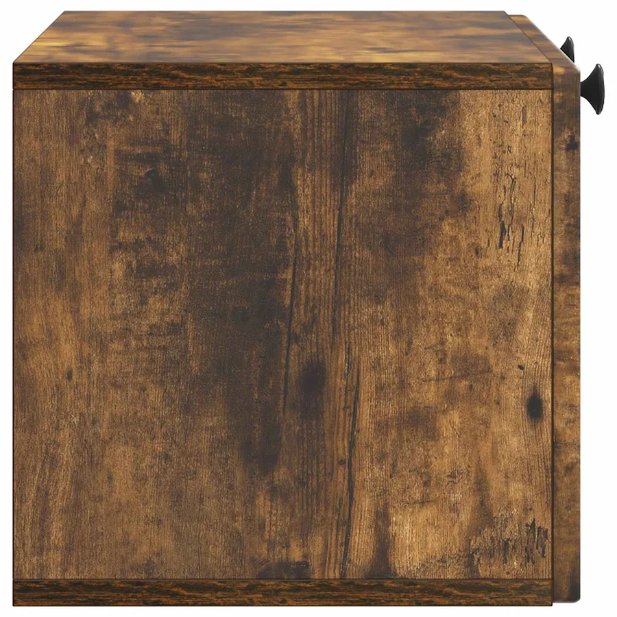 Meuble TV mural Chêne fumé 59,5 x 31 x 30 cm Bois d'ingénierie - 7