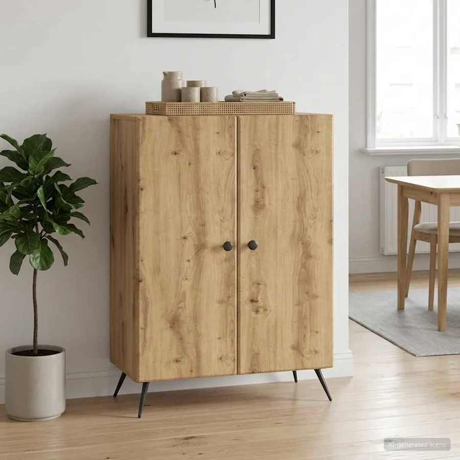 Buffet Chêne artisanal 66 x 34,5 x 90 cm Bois d'ingénierie
