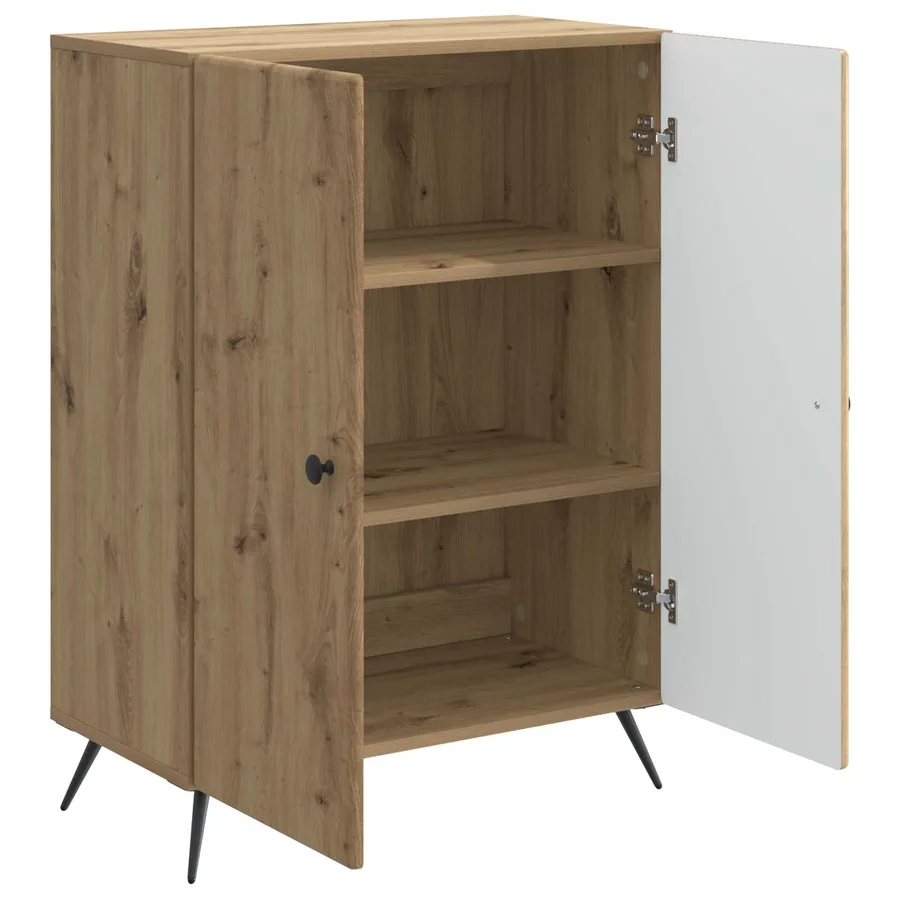 Buffet Chêne artisanal 66 x 34,5 x 90 cm Bois d'ingénierie - 5