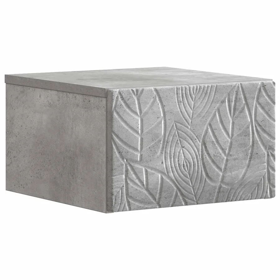 Table d'appoint murale 2 pcs Gris béton 34,5 x 33 x 20 cm - 4