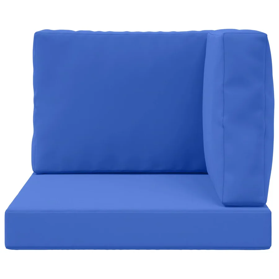 Coussin de canapé d'extérieur 3 pcs Bleu royal Polyester - 6
