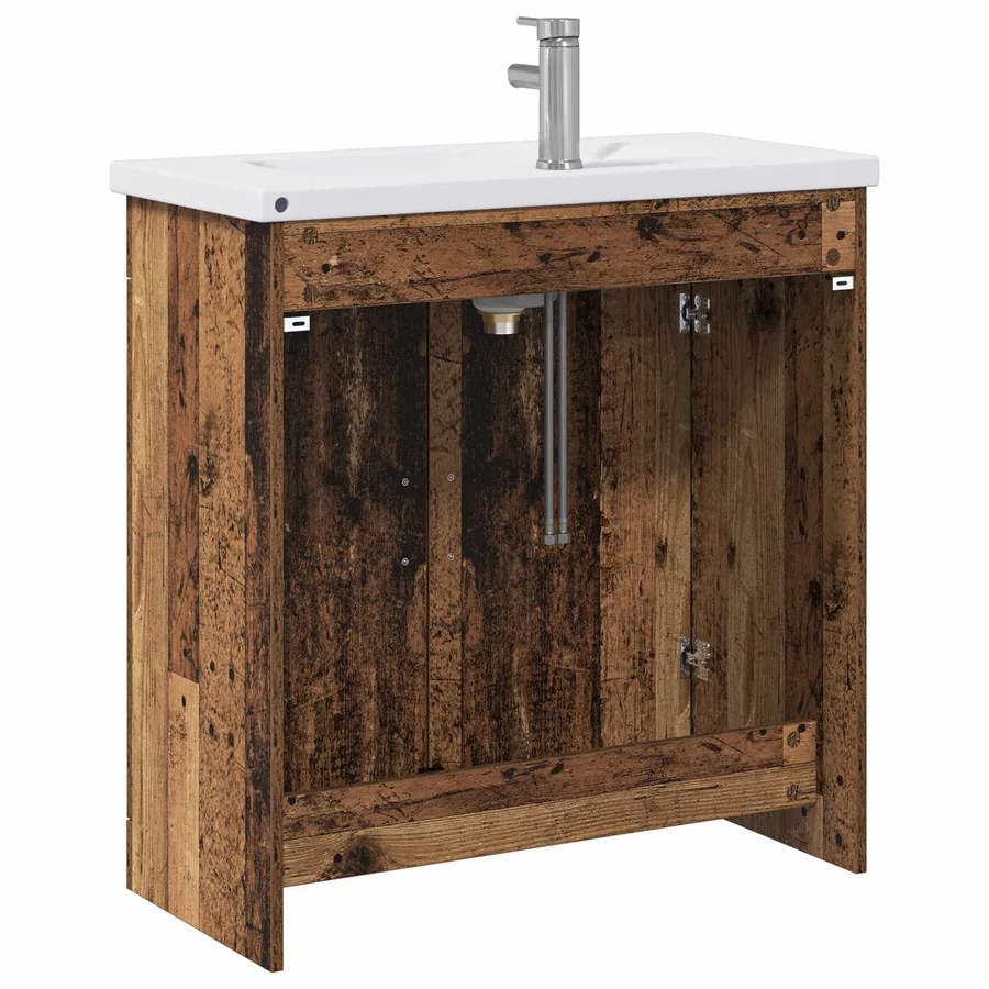 Ensemble de mobilier de salle de bain Bois ancien - 7