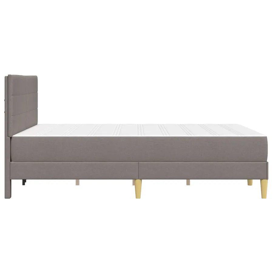 Cadre de lit Taupe 120 x 200 cm Polyester - 7