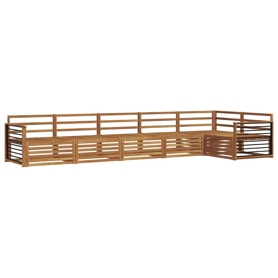 Ensemble de canapés d'extérieur 6 pcs Naturel - 2