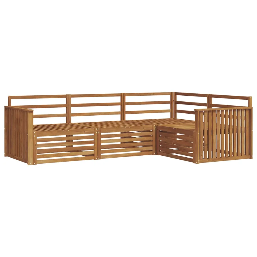 Ensemble de canapés d'extérieur 4 pcs Naturel - 2
