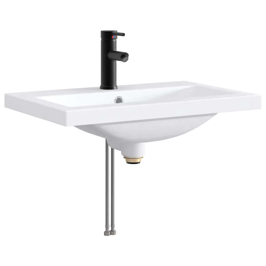 Ensemble de mobilier de salle de bain Chêne Sonoma - 5