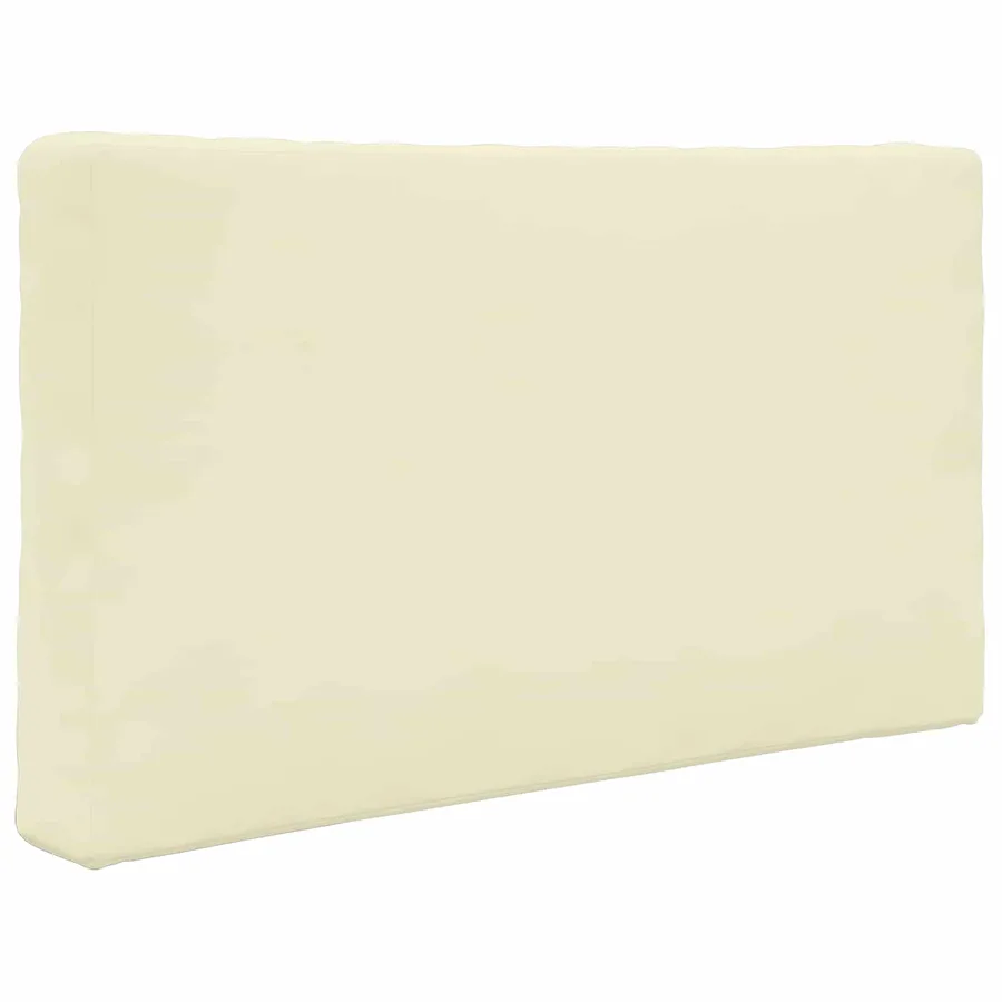 Coussin de canapé d'extérieur 2 pcs Crème Polyester - 5