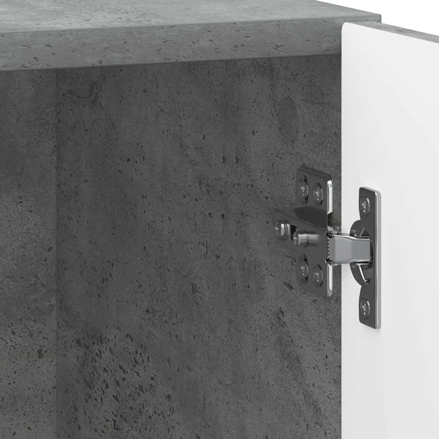 Cabinet de chevet 2 pcs Gris béton 43 x 34,5 x 47 cm - 11