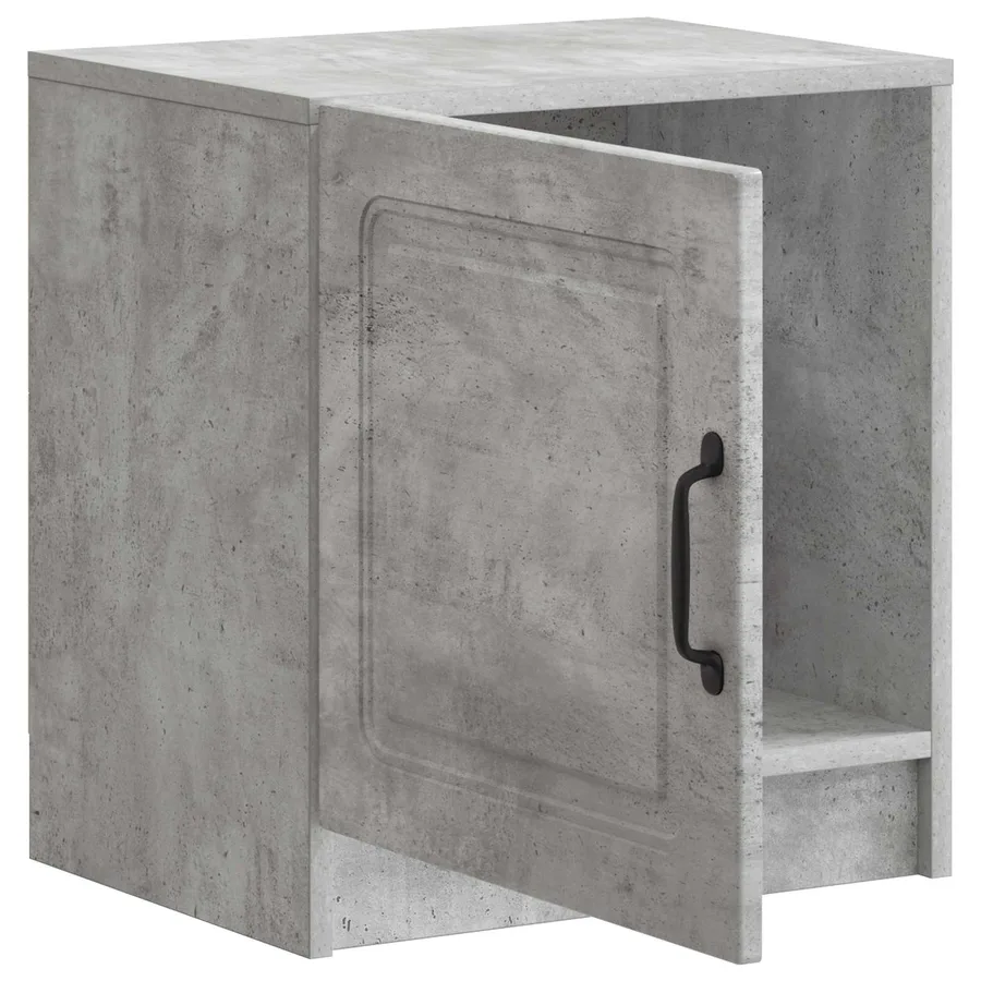 Cabinet de chevet 2 pcs Gris béton 43 x 34,5 x 47 cm - 6