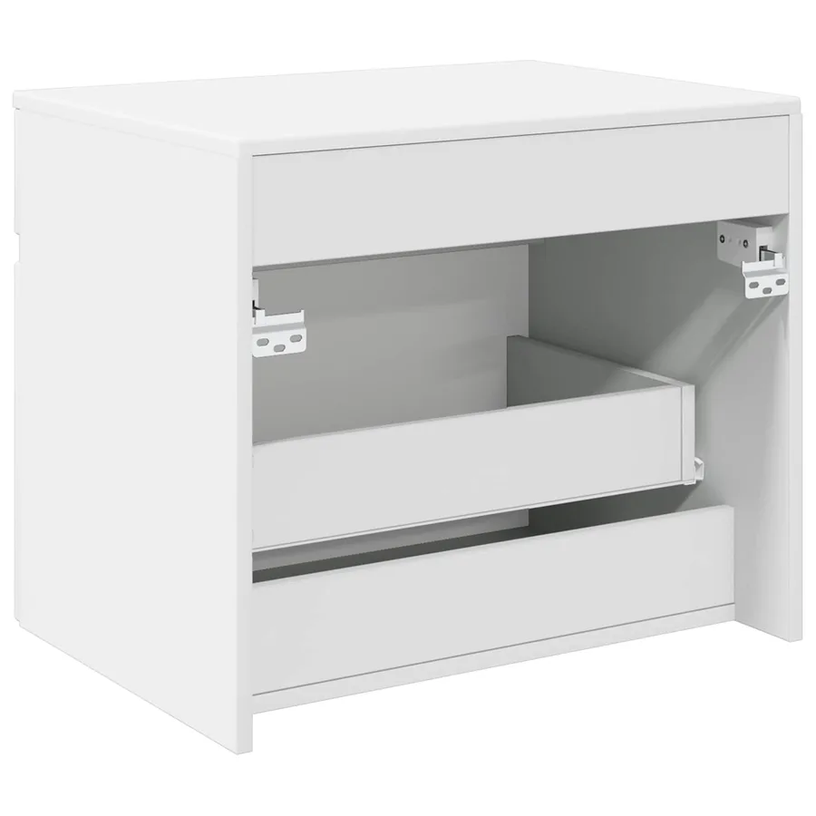 Cabinet de Salle de Bain Mural Blanc 59 x 44,5 x 50 cm - 5
