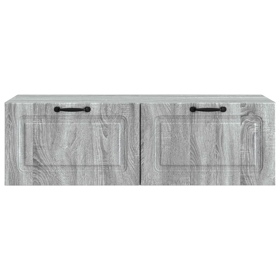Meuble TV mural Sonoma gris 98 x 41 x 30 cm Bois d'ingénierie - 6