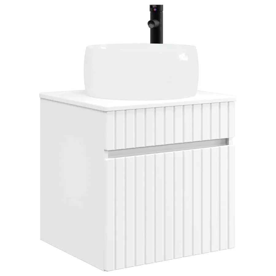 Ensemble d'armoire de salle de bain 5 pcs Blanc - 5