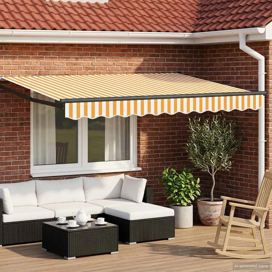 Auvent rétractable électrique 3,5 x 2 m