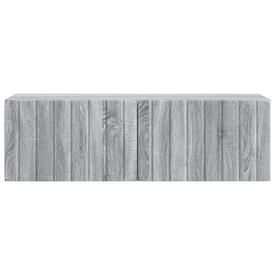 Meuble TV mural 98 x 31 x 30 cm Sonoma gris Bois d'ingénierie - 6