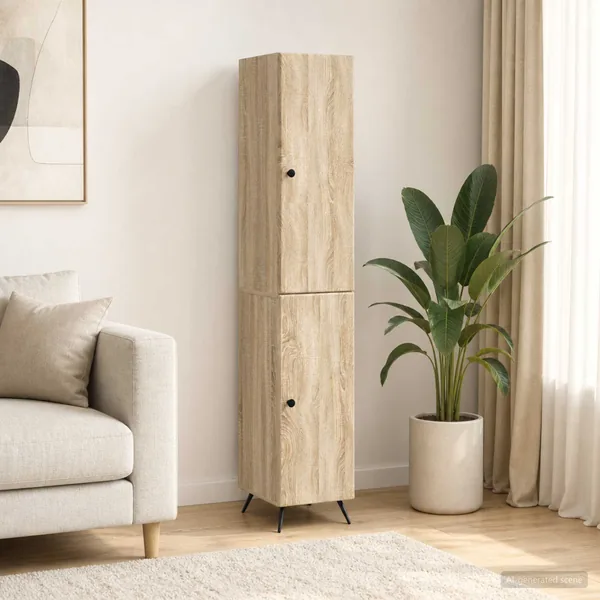Ensemble de Meubles 2 pcs Chêne Sonoma Bois d'ingénierie