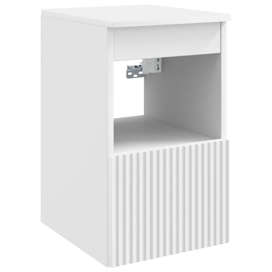 Ensemble d'armoire de salle de bain 4 pcs Blanc - 6