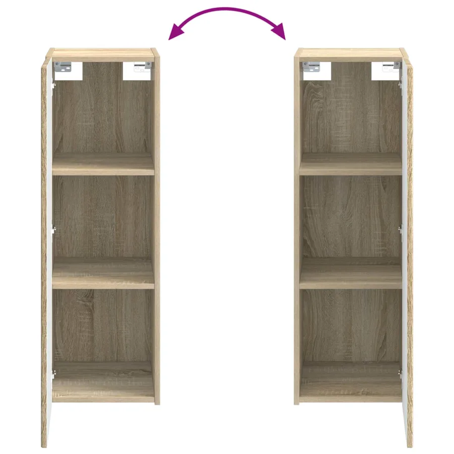 Ensemble de mobilier de salle de bain 6 pcs Chêne Sonoma - 14