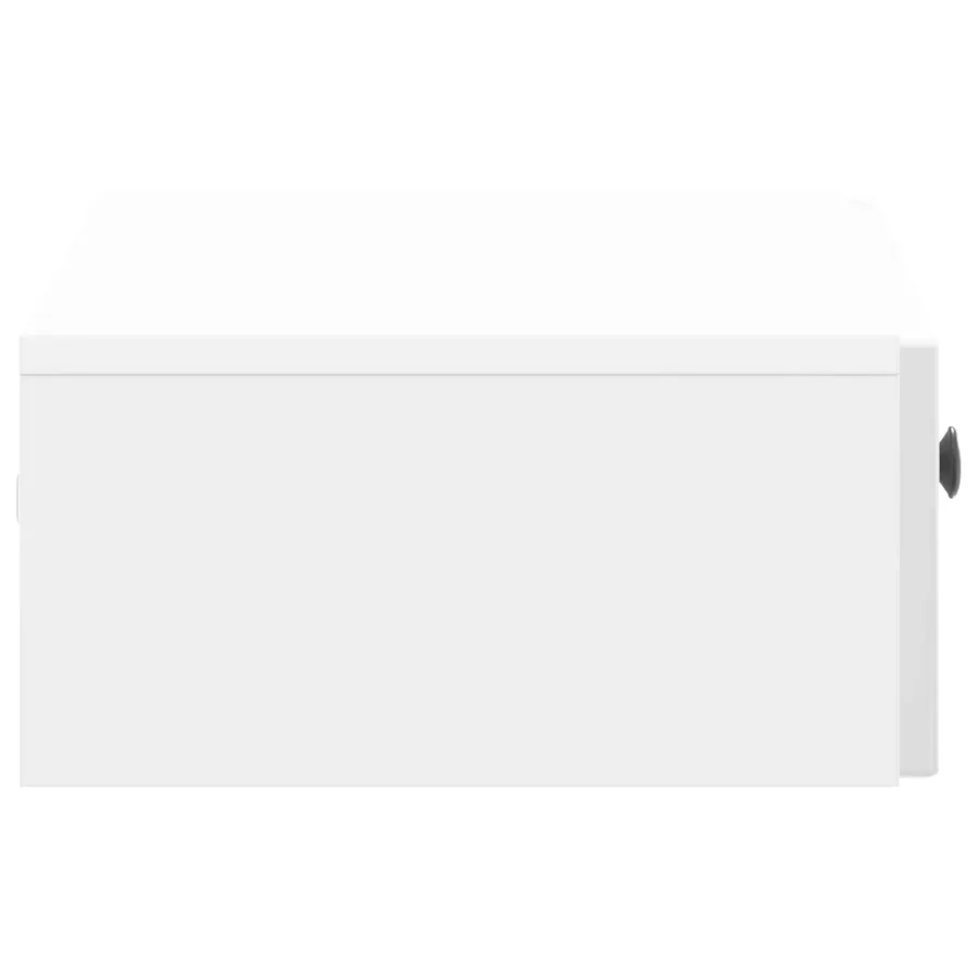 Table d'appoint murale Blanc brillant 59 x 34,5 x 17 cm - 6