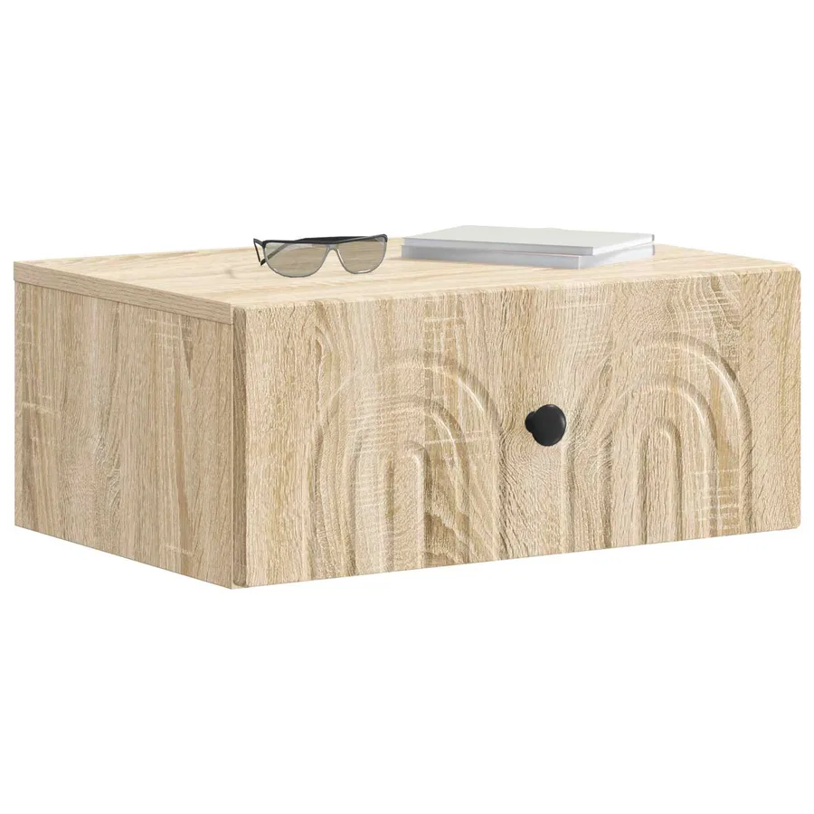 Cabinet de chevet mural 2 pcs Chêne Sonoma 49 x 34,5 x 20 cm - 3