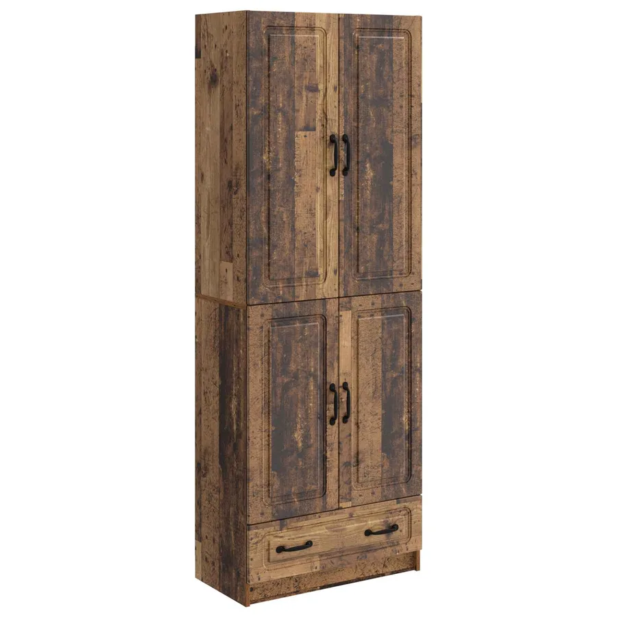 Ensemble de Meubles 2 pcs Bois ancien Bois d'ingénierie - 2