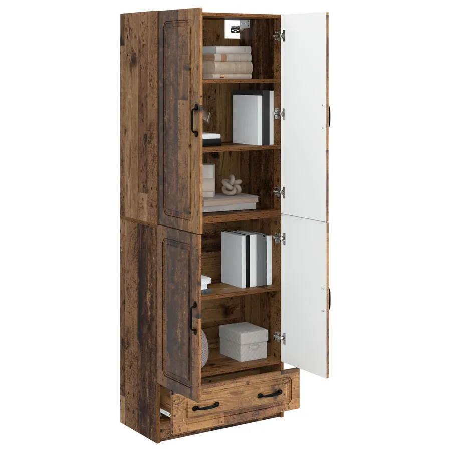 Ensemble de Meubles 2 pcs Bois ancien Bois d'ingénierie - 3