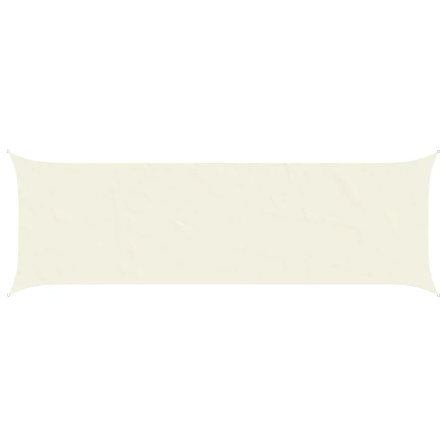 Voile d'ombre Crème 6 x 2 m 100 % polyester Oxford - 2