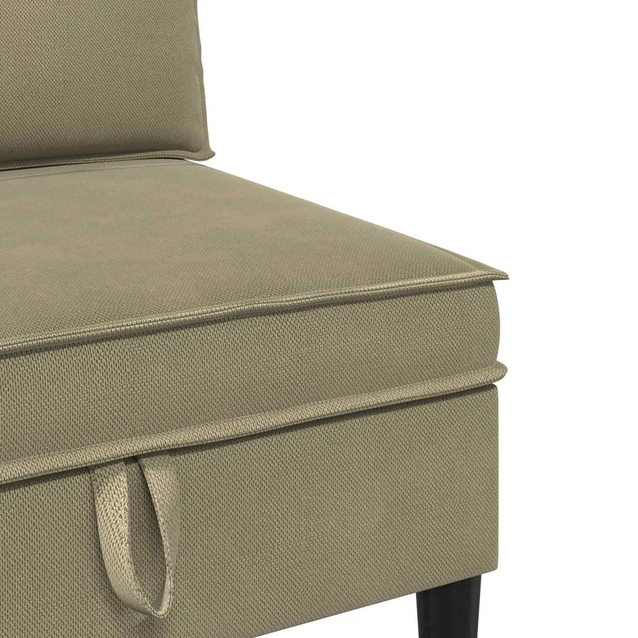 Ensemble de meubles pour le salon 4 pcs Kaki Tissu - 9