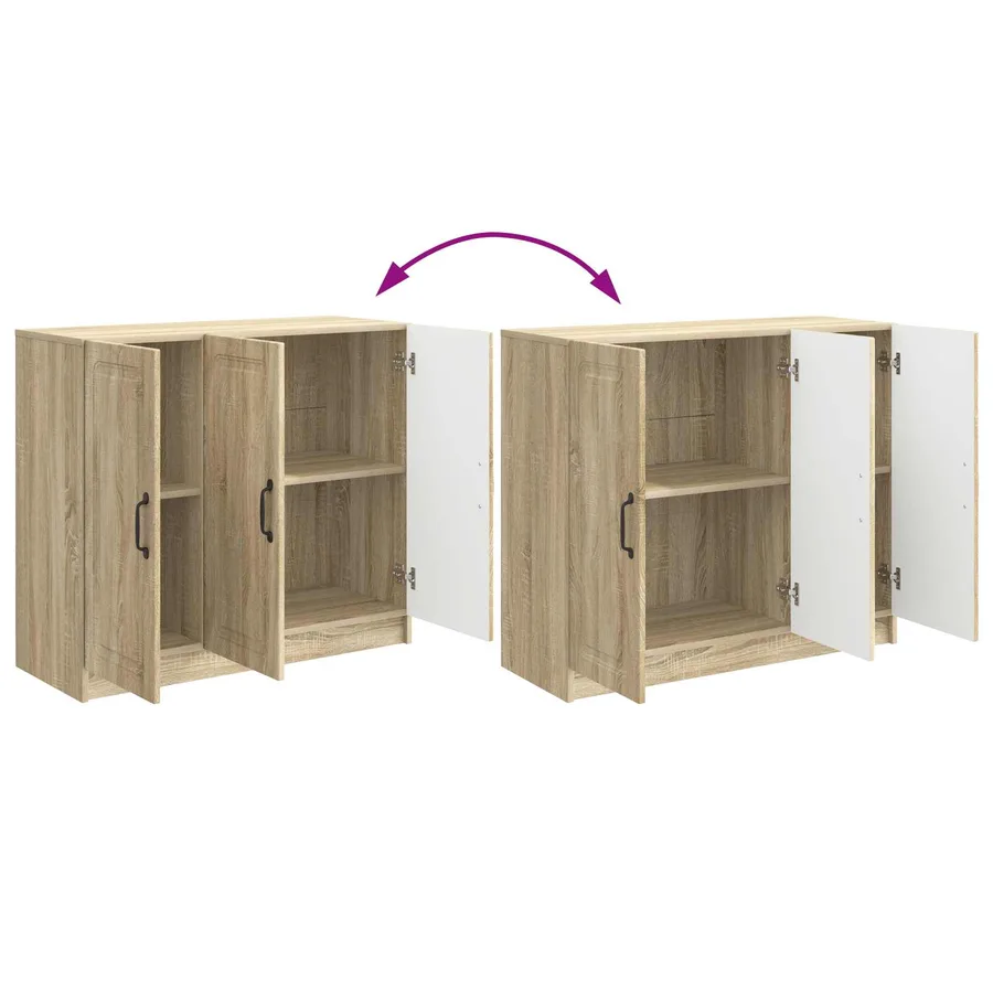Buffet Chêne Sonoma 89 x 34,5 x 77 cm Bois d'ingénierie - 11