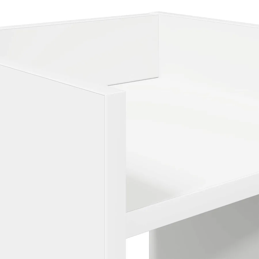 Support de Plante 2 pc Blanc 30 x 30 x 100 cm Bois d’ingénierie - 9