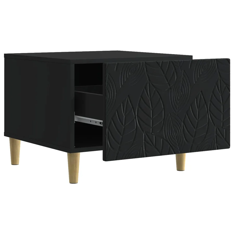 Table basse Noir 50 x 49 x 40 cm Bois d'ingénierie - 3