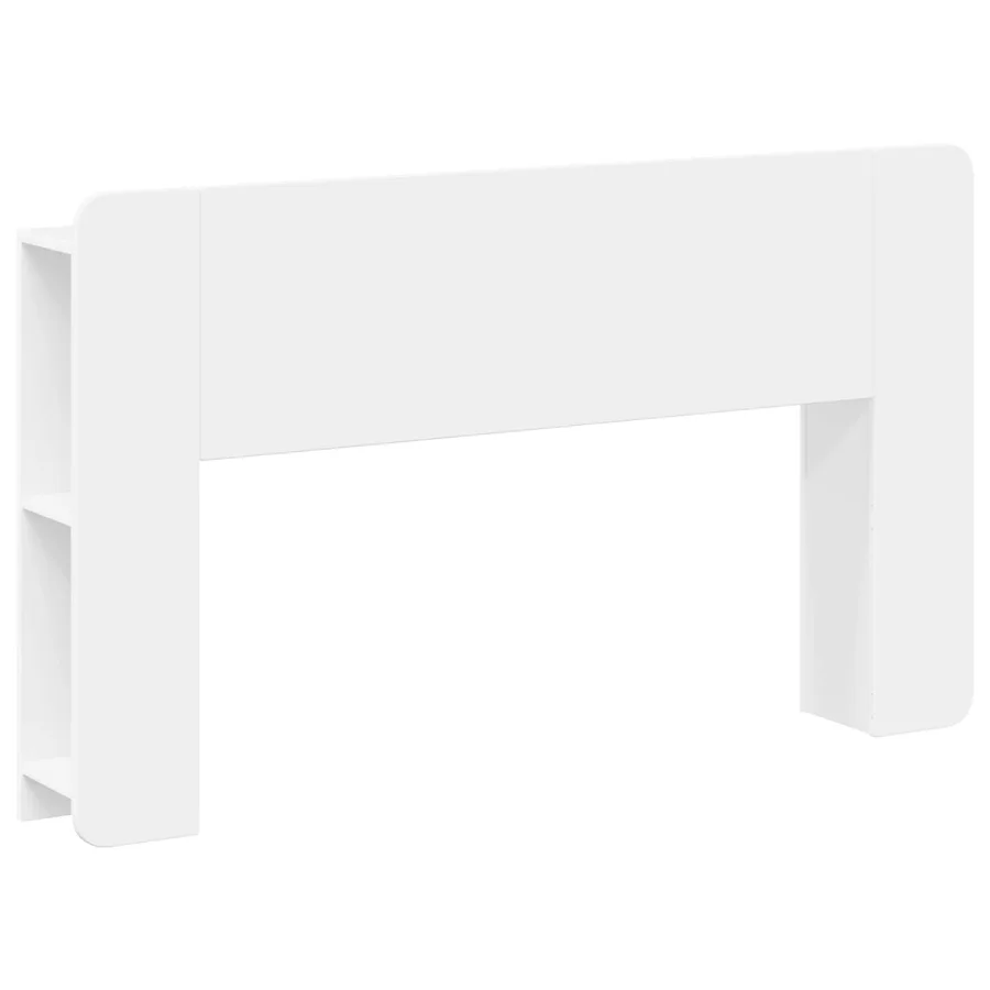 Cabinet de Tête de Lit avec stockage Blanc 135 x 18,5 x 80 cm - 2