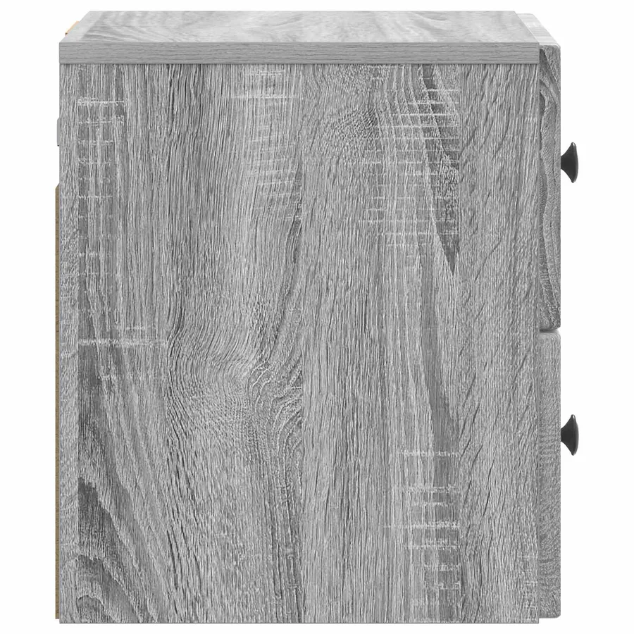 Cabinet de chevet mural 2 pcs Sonoma gris 33 x 34,5 x 40 cm - 7