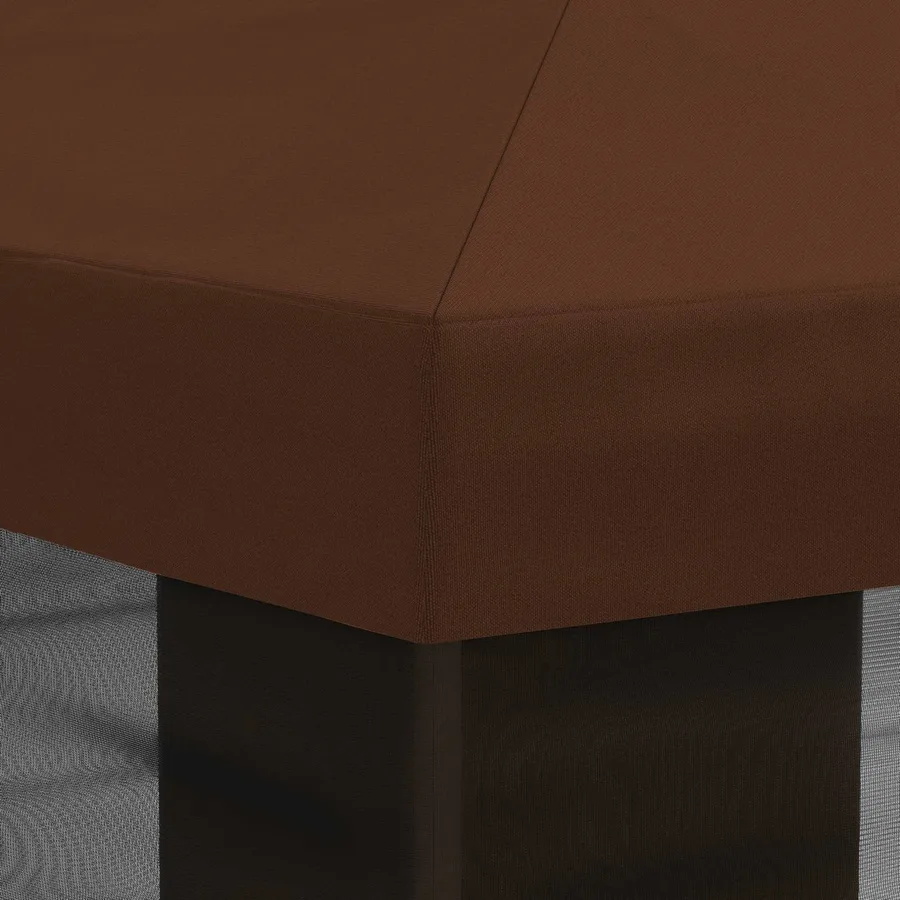 Housse de tonnelle avec murs latéraux Marron 600,5 x 300,5 cm - 7