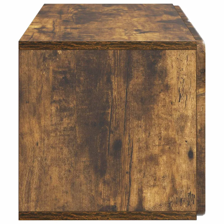 Meuble TV mural 59,5 x 31 x 30 cm Chêne fumé Bois d'ingénierie - 7