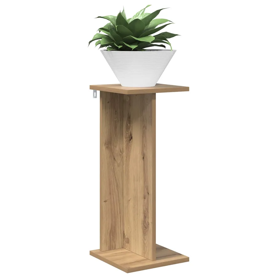 Support de Plante 2 pc Chêne Artisanal 25 x 25,5 x 60,5 cm - 3