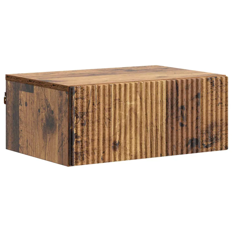 Cabinet de chevet mural 2 pcs Bois ancien 49 x 34,5 x 20 cm - 5