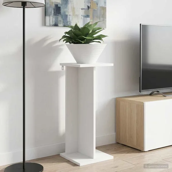 Support de Plante 2 pc Blanc 25 x 25,5 x 60,5 cm