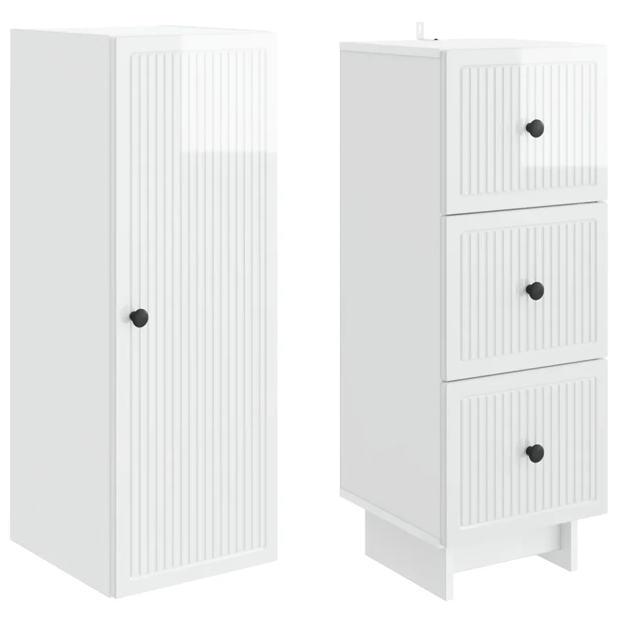 Ensemble de Meubles 2 pcs 33 x 34,5 x 90 cm Bois d'ingénierie - 4