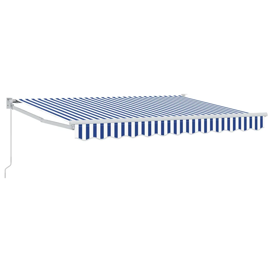 Auvent rétractable Bleu et Blanc 3,5 x 2 m - 2