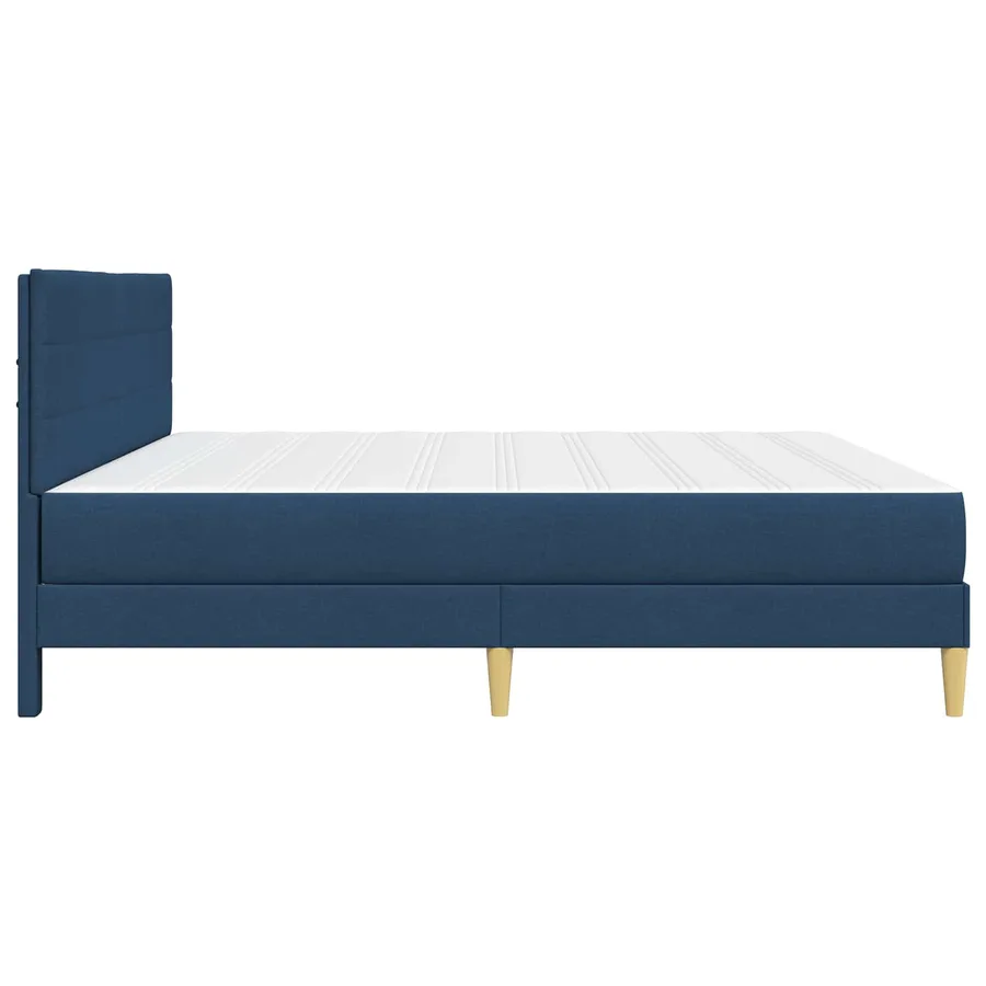 Cadre de lit Bleu 180 x 200 cm Polyester - 7