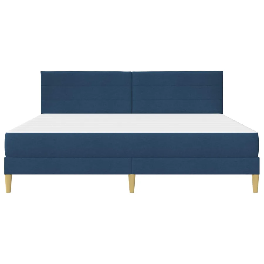 Cadre de lit Bleu 200 x 200 cm Polyester - 6