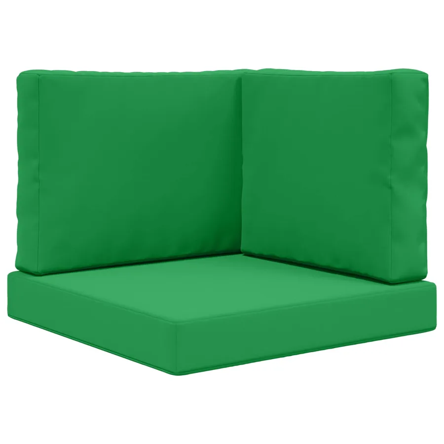 Coussin de canapé d'extérieur 3 pcs Vert Polyester - 2