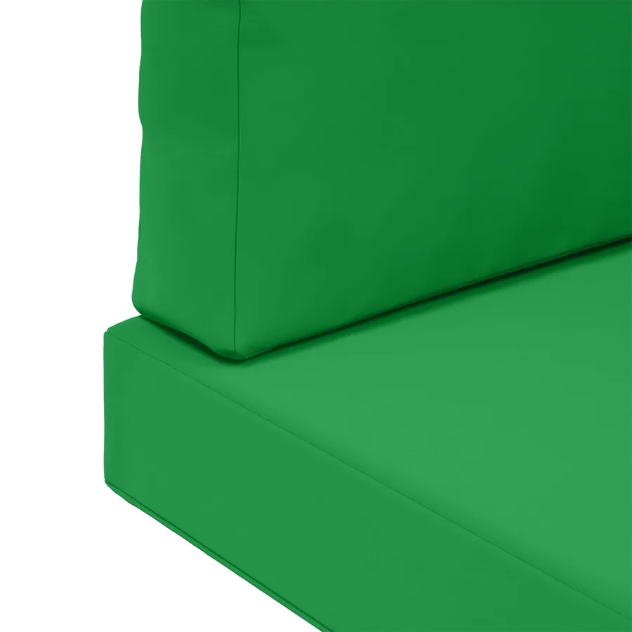 Coussin de canapé d'extérieur 3 pcs Vert Polyester - 9