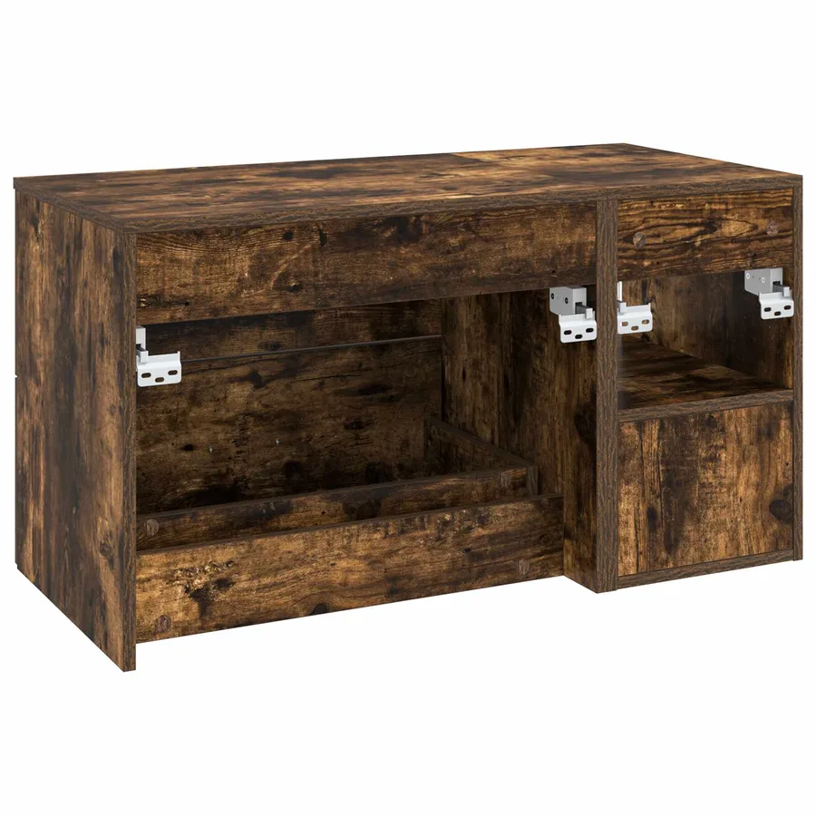 Ensemble de mobilier de salle de bain 2 pcs Chêne fumé - 6
